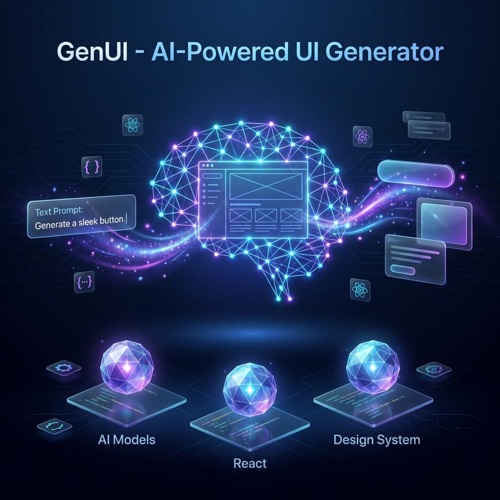 GenUI - AI 驱动 UI 生成器 cover image